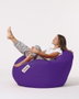 Atelier Del Sofa Premium XXL Puf de Jardín Morado Impermeable Comodidad y Relajación 115 cm